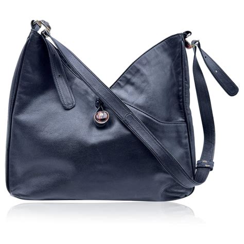 fendi black leather hobo bag|fendi hobo shoulder bag.